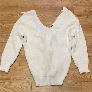 Forever 21 Knit, Woven Back Sweater